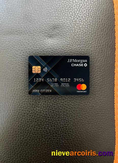 USA JP Morgan Chase Bank Mastercard Photolook Front Sample