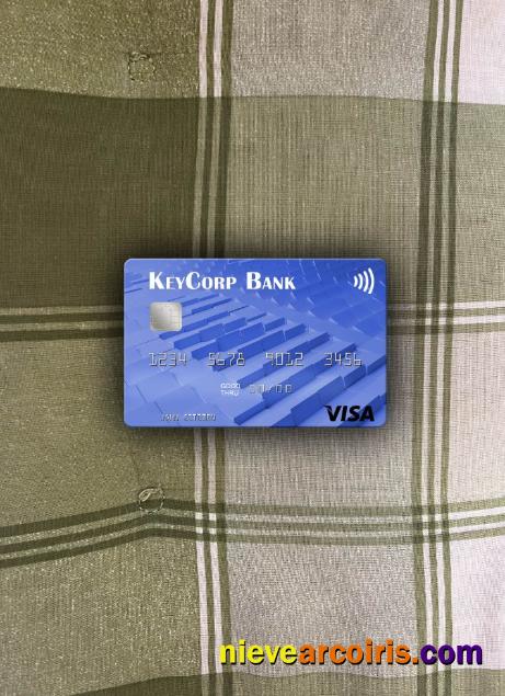 USA KeyCorp Bank Visa Card Photolook Front Preview