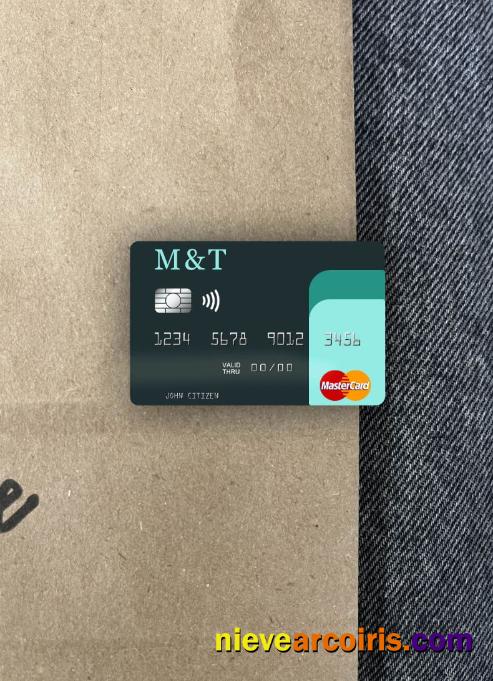 USA M&T Bank Mastercard Photolook Front Template