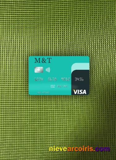 USA M&T Bank Visa Card Photolook Front Template
