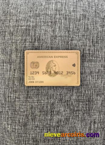 USA MOVO Bank AMEX Gold Card Photolook Front Sample