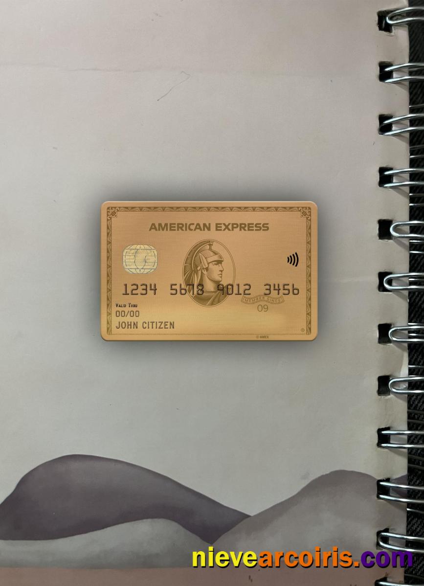 USA Maryland Howard Personal Bank AMEX Gold Card Photolook Front Photolook