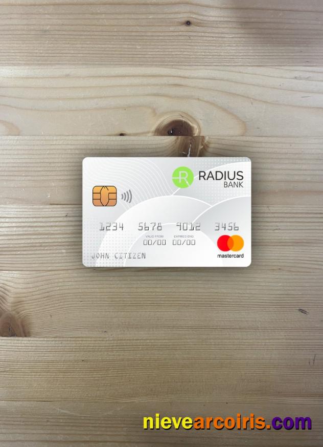 USA Massachusetts Radius Bank Mastercard Photolook Front Photolook