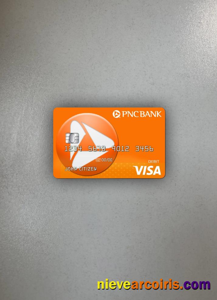 USA PNC Bank Visa Debit Card Photolook Front Preview