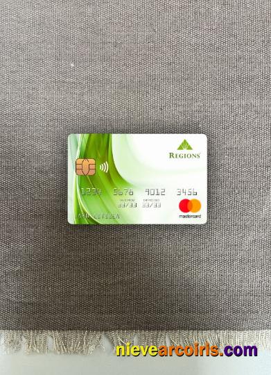 USA Regions Bank Mastercard Photolook Front Sample