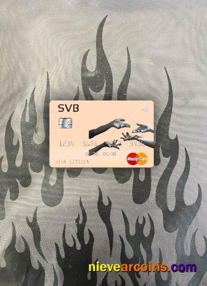 USA SVB Financial Group Mastercard Photolook Front Template