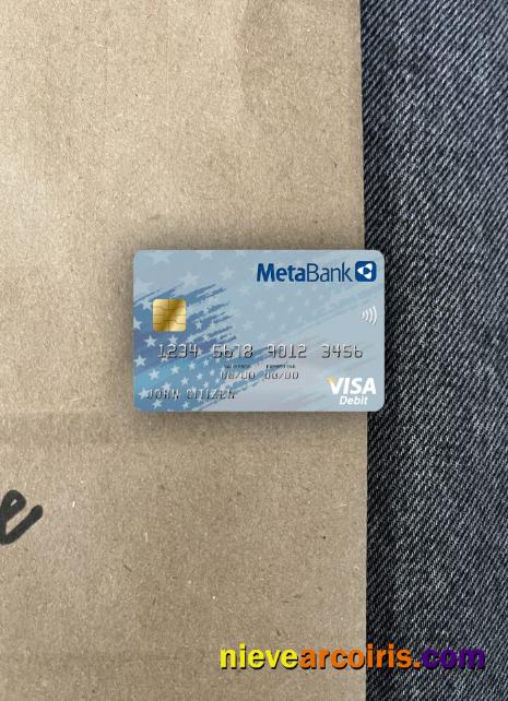 USA South Dakota Metabank Visa Card Photolook Front Preview