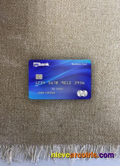 Editable USA U.S. Bank Mastercard Card Template Photolook Front