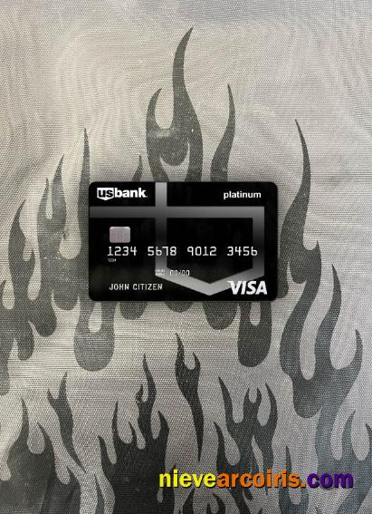 USA U.S. Bank Visa Card Platinum Photolook Front Preview