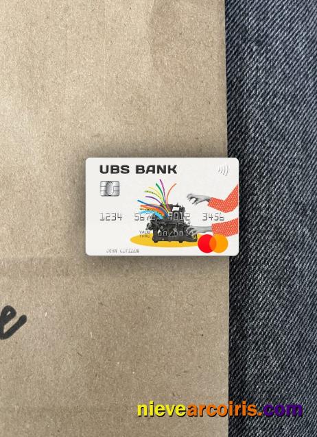 USA UBS Bank Mastercard Photolook Front Sample