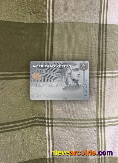 USA USAA Bank AMEX Platinum Card Photolook Front Template