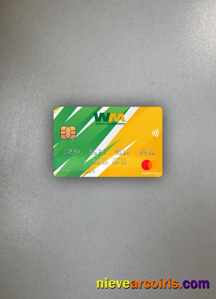 USA Waste Management Bank Mastercard Photolook Front Photolook