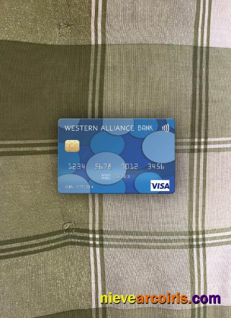 USA Western Alliance Bank Visa Card Photolook Front Sample