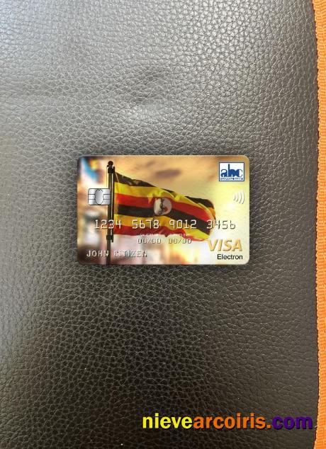 Uganda ABC Bank Of Uganda Visa Electron Photolook Front Sample