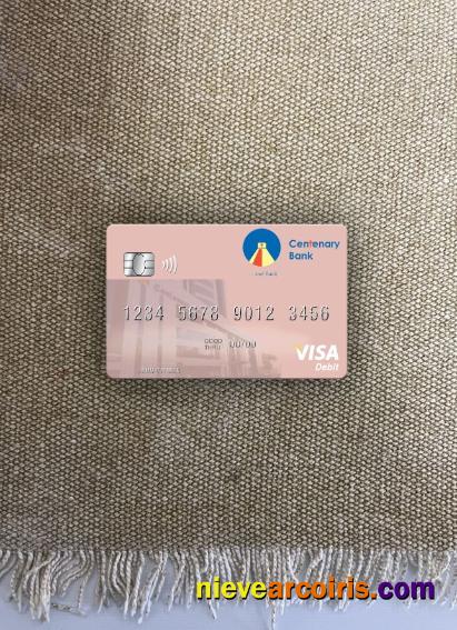 Uganda Centenary Bank Visa Debit Card Photolook Front Sample