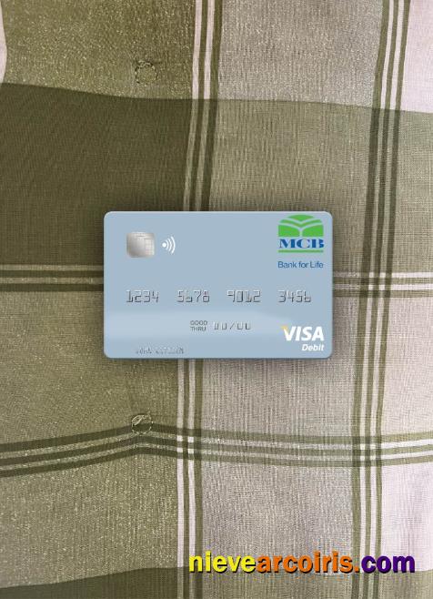 United Arab Emirates MCB Bank Visa Debit Card Photolook Front Sample