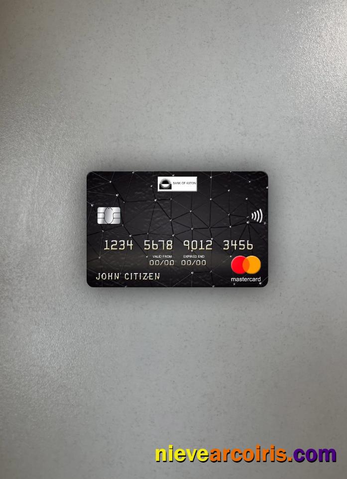 United Kingdom Bank Of Aston Mastercard Photolook Front Photolook