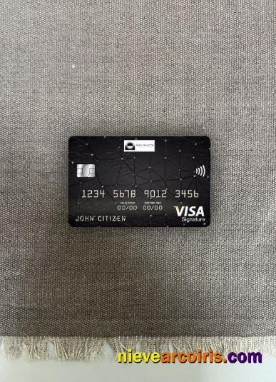 United Kingdom Bank Of Aston Visa Signature Card Photolook Front Template