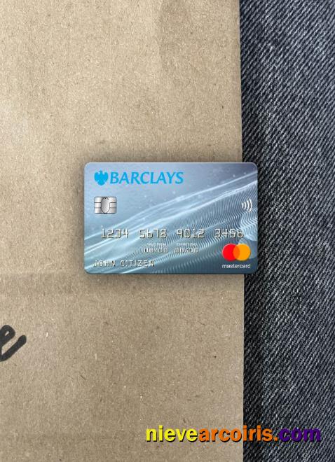 United Kingdom Barclays Bank Mastercard Photolook Front Sample