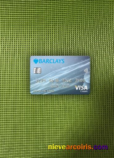 United Kingdom Barclays Bank Visa Classic Card Photolook Front Preview