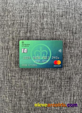 United Kingdom HM Revenue & Customs Bank Mastercard Photolook Front Template