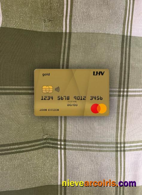 United Kingdom LHV Bank Mastercard Gold Photolook Front Photolook