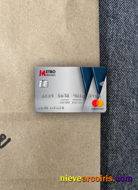 United Kingdom Metro Bank Mastercard Photolook Front Sample