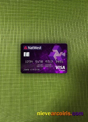 United Kingdom NatWest Bank Visa Classic Card Photolook Front Preview