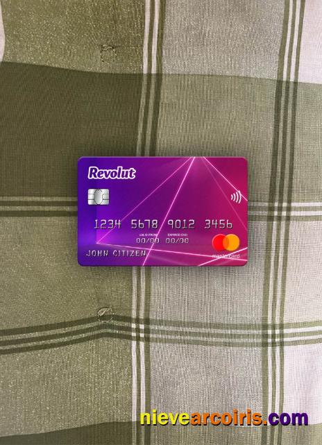 United Kingdom Revolut Mastercard Photolook Front Template