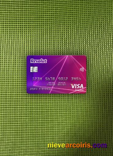 United Kingdom Revolut Visa Card Photolook Front Template