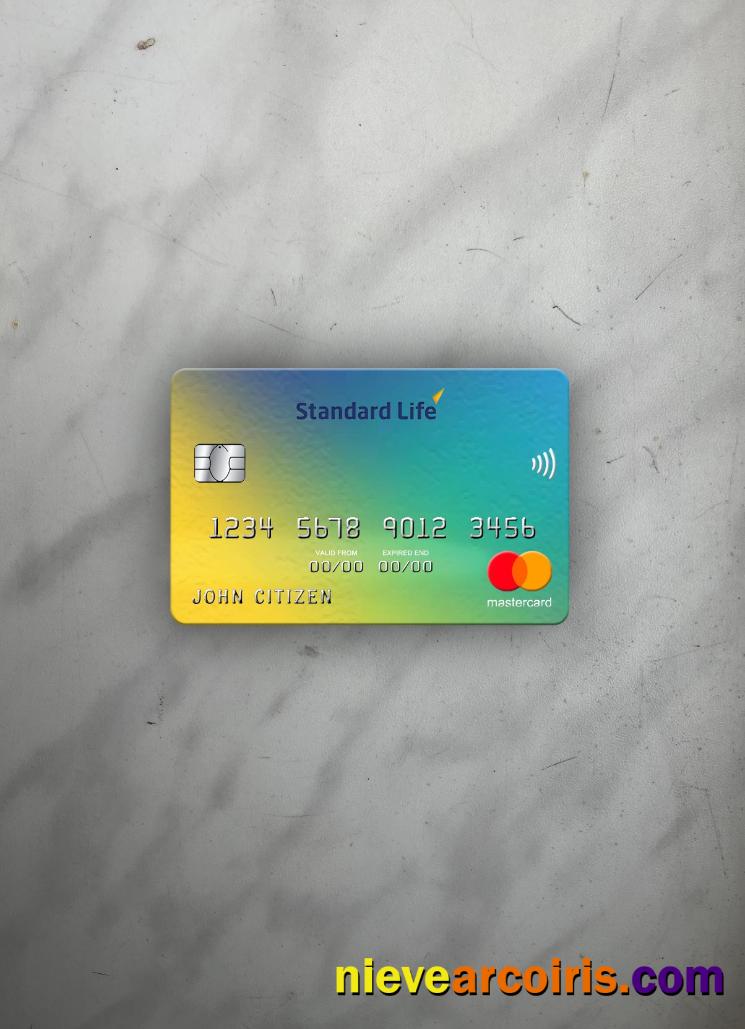 United Kingdom Standard Life Bank Mastercard Photolook Front Sample
