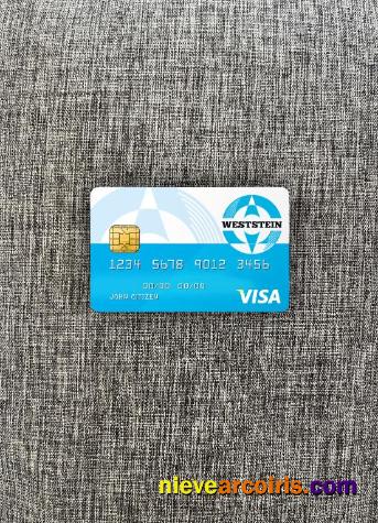 United Kingdom Weststein Bank Visa Card Photolook Front Preview