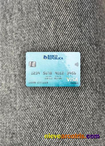 Uruguay Banco De La Republica Oriental Del Uruguay Bank Visa Electron Card Photolook Front Photolook