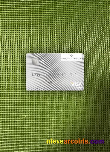 Uruguay Banque Heritage Visa Debit Card Photolook Front Sample
