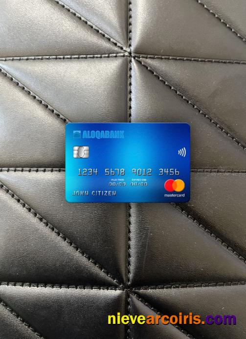 Uzbekistan Aloqabank Mastercard Photolook Front Template