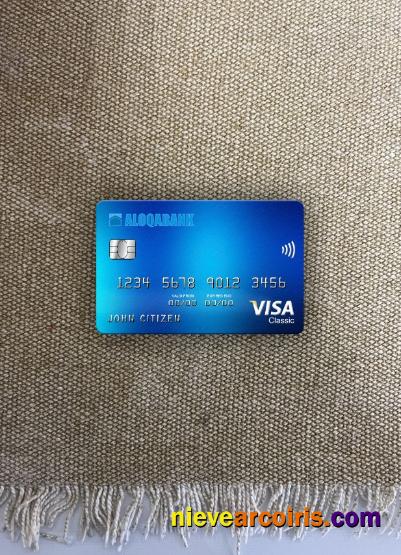 Uzbekistan Aloqabank Visa Classic Card Photolook Front Sample