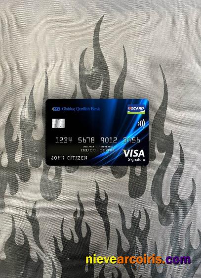 Uzbekistan Qishloq Qurilish Bank Visa Signature Card Photolook Front Photolook