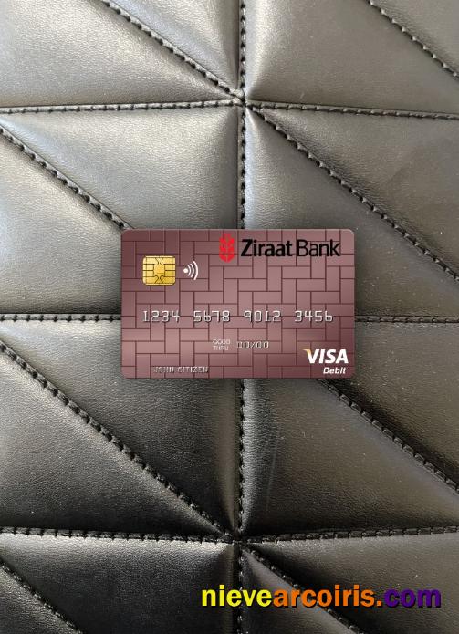 Uzbekistan Ziraat Bank Visa Debit Card Photolook Front Photolook