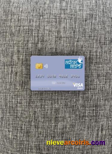 Vanuatu Asia Merchant Bank Limited Visa Debit Card Photolook Front Template