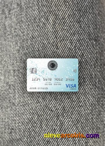 Venezuela Banco Central De Venezuela Bank Visa Classic Card Photolook Front Template