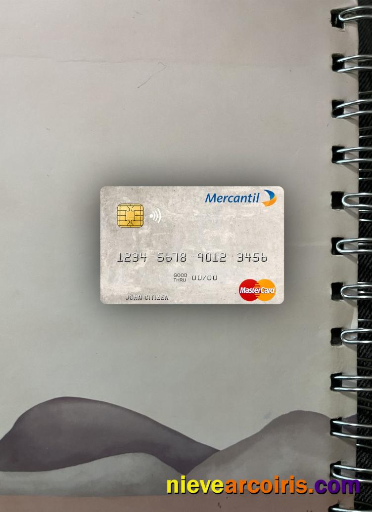 Venezuela Banco Mercantil Mastercard Photolook Front Sample