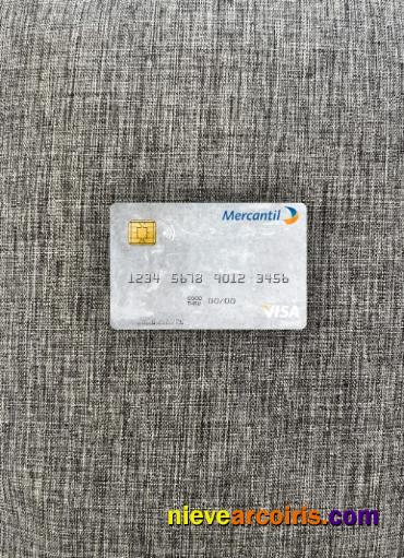 Venezuela Banco Mercantil Visa Debit Card Photolook Front Sample