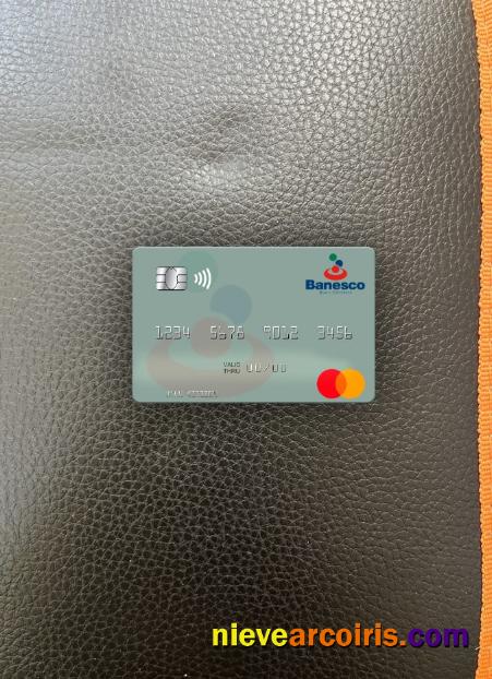 Venezuela Banesco Banco Universal Mastercard Photolook Front Photolook