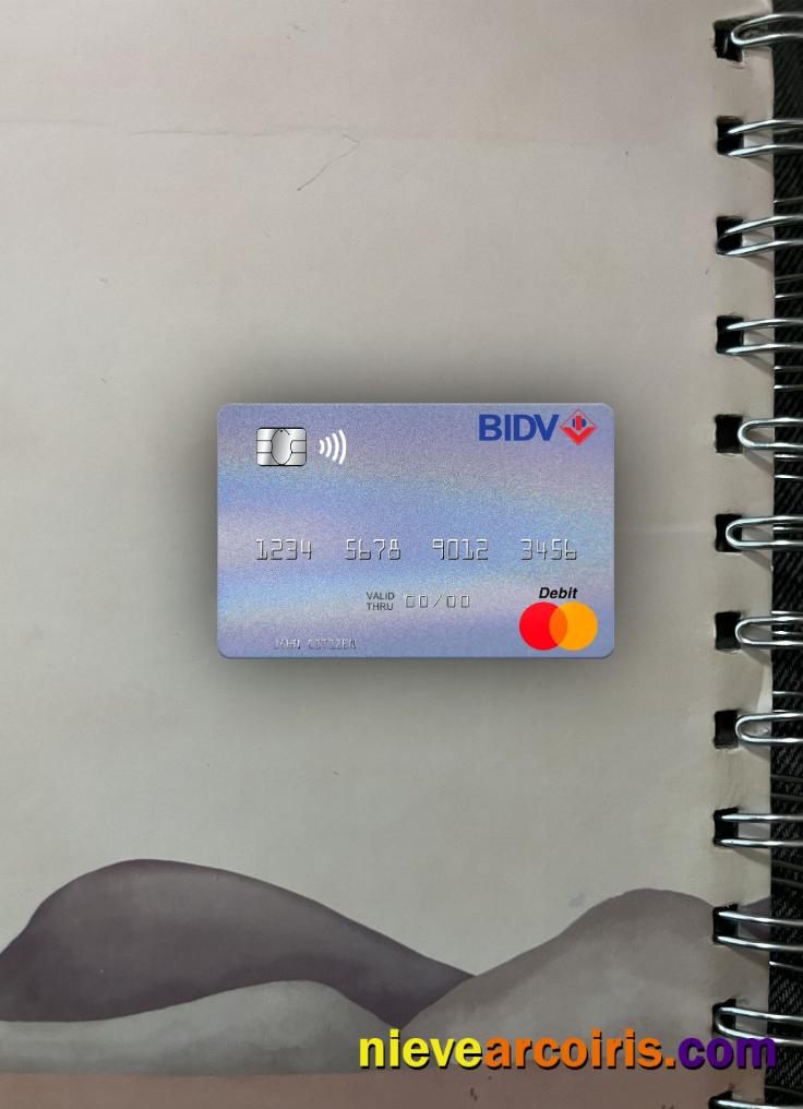 Vietnam BIDV Mastercard Photolook Front Template