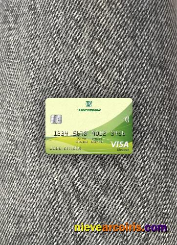 Vietnam Vietcombank Visa Electron Card Photolook Front Photolook