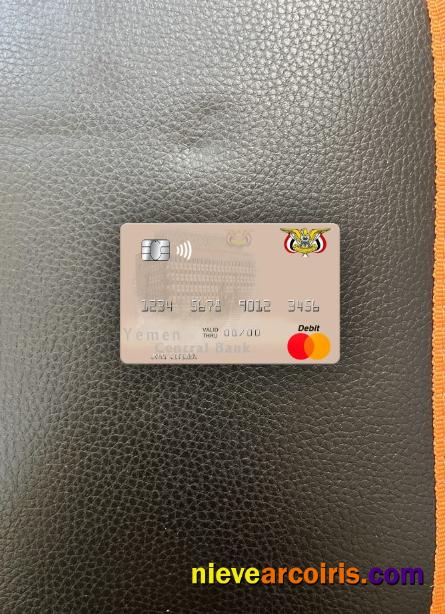 Yemen Central Bank Of Yemen Mastercard Photolook Front Photolook