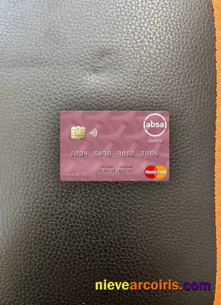 Zambia Absa Bank Zambia Plc Mastercard Photolook Front Photolook