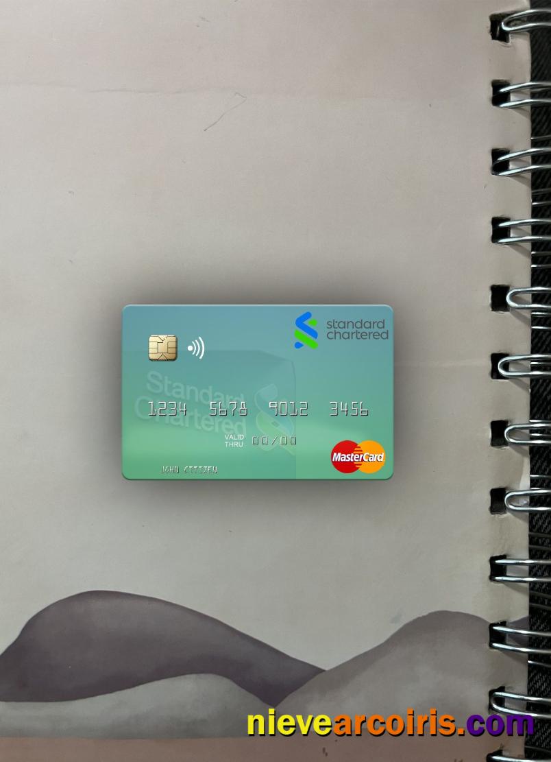 Zimbabwe Standard Chartered Mastercard Photolook Front Template
