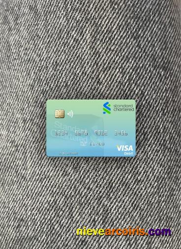 Zimbabwe Standard Chartered Visa Debit Card Photolook Front Preview