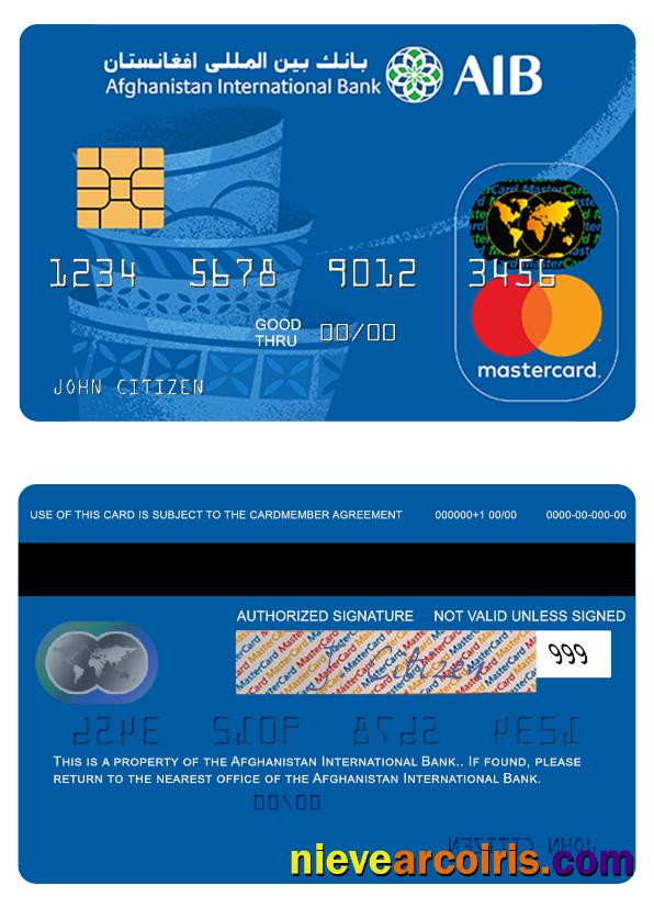 Afghanistan International Bank Prepaidmastercard Preview